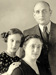 Ruth, Rosa und Julius Mildenberg 1941, Slg. P. Niemeyer