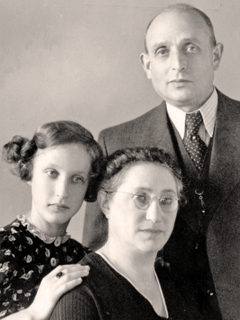 Ruth, Rosa und Julius Mildenberg 1941